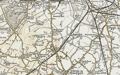 Old map of Land Gate in 1903