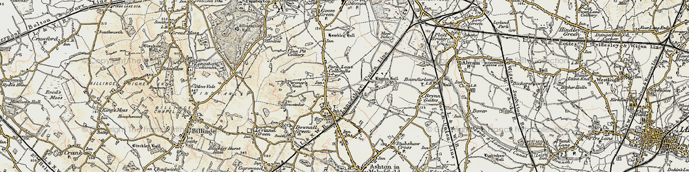 Old map of Land Gate in 1903