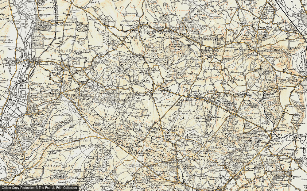 Old Map of Landford, 1897-1909 in 1897-1909