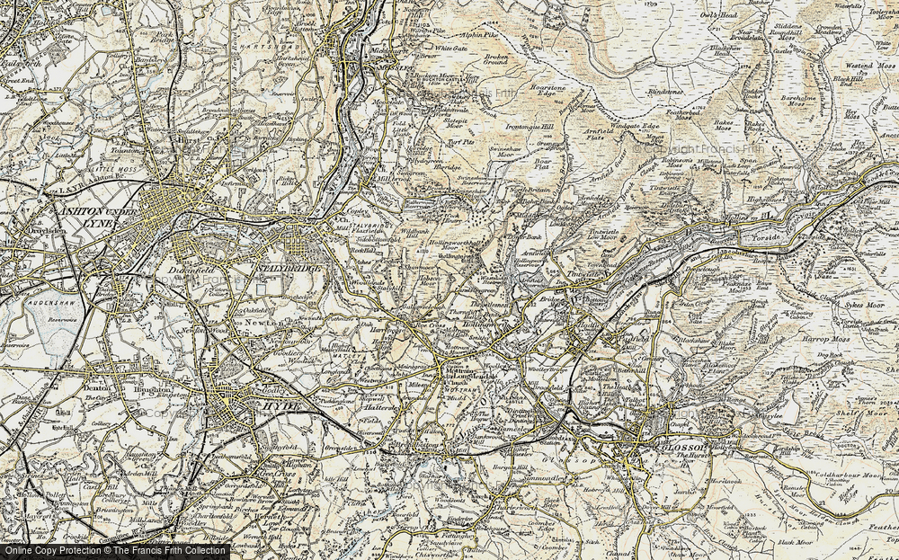 Old Map of Landslow Green, 1903 in 1903