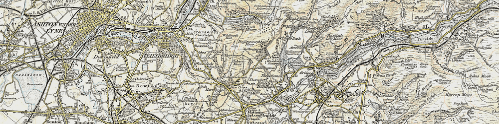 Old map of Landslow Green in 1903