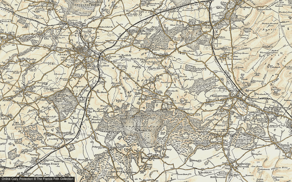 Old Map of Lane End, 1897-1899 in 1897-1899