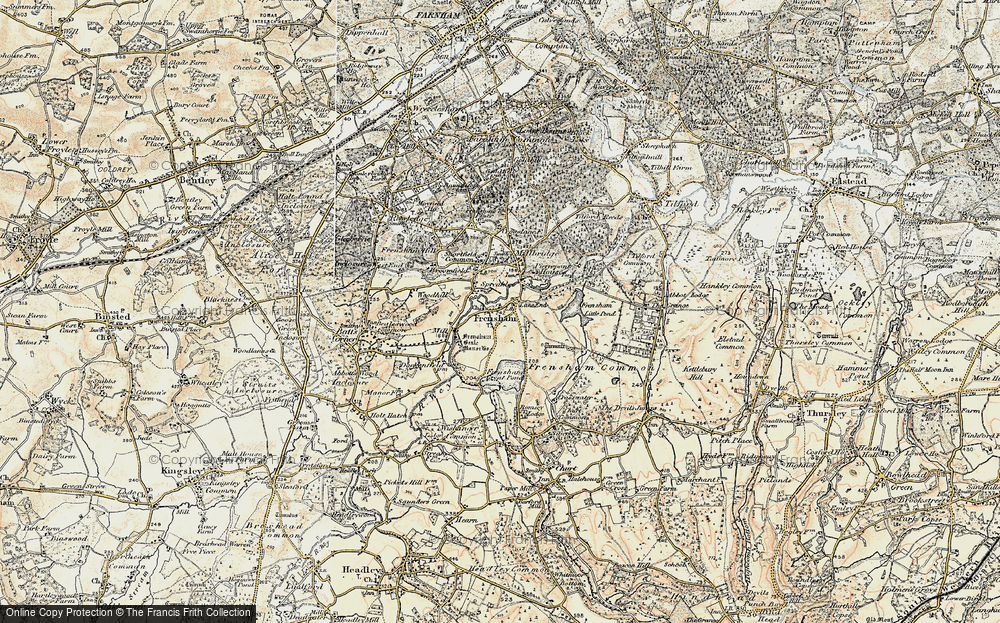 Old Map of Lane End, 1897-1909 in 1897-1909