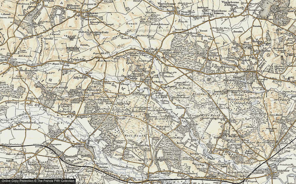 Old Map of Historic Map covering Culeaze in 1899-1909