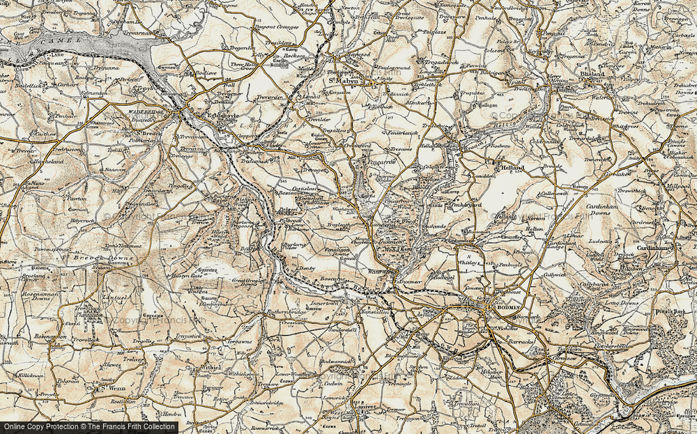 Old Map of Lane-end, 1900 in 1900