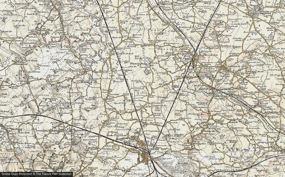 Old Map of Lane Ends, 1902-1903 in 1902-1903