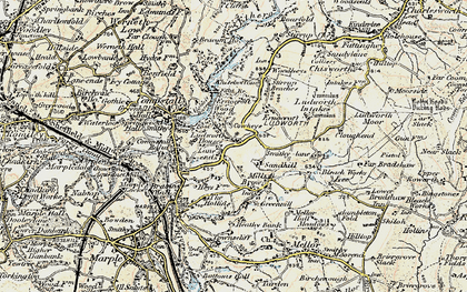 Old map of Brown Low in 1903