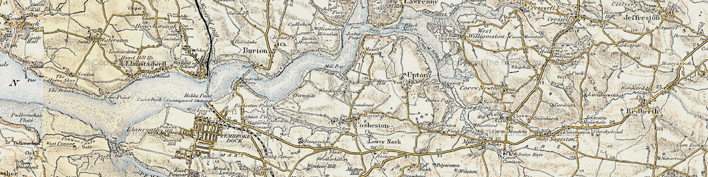 Old map of Lane Head in 1901-1912