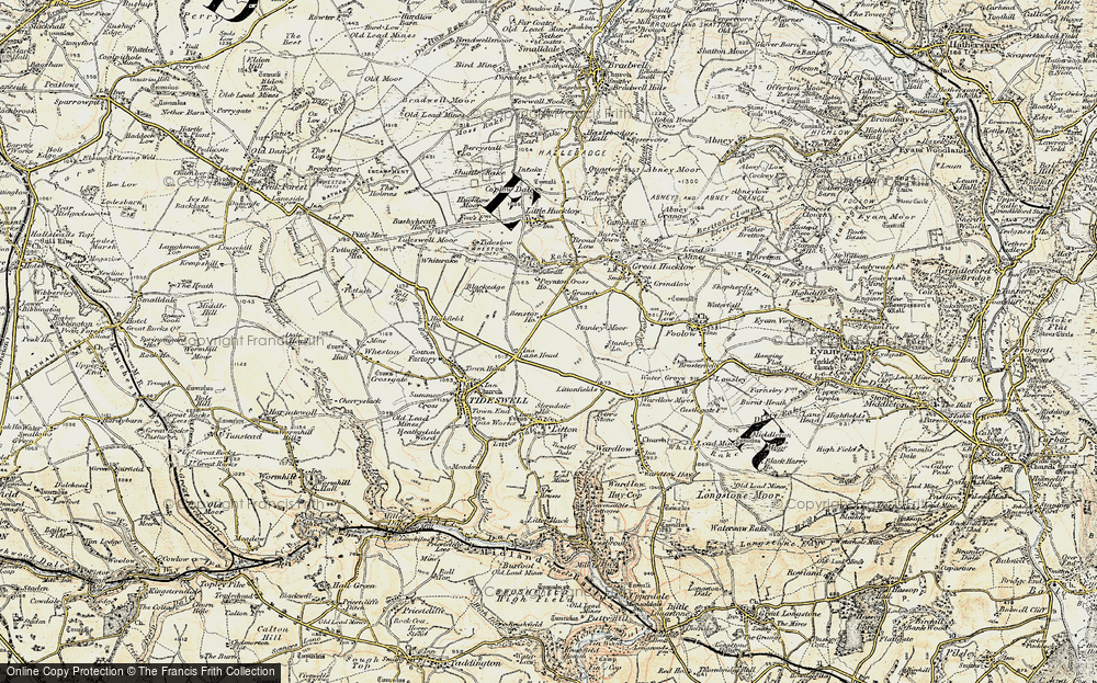Old Map of Historic Map covering Benstor Ho in 1902-1903