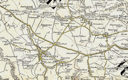 Old map of Lane Head in 1902-1903