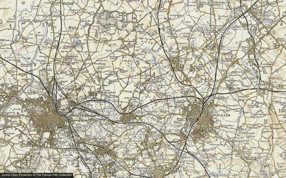 Old Map of Lane Head, 1902 in 1902