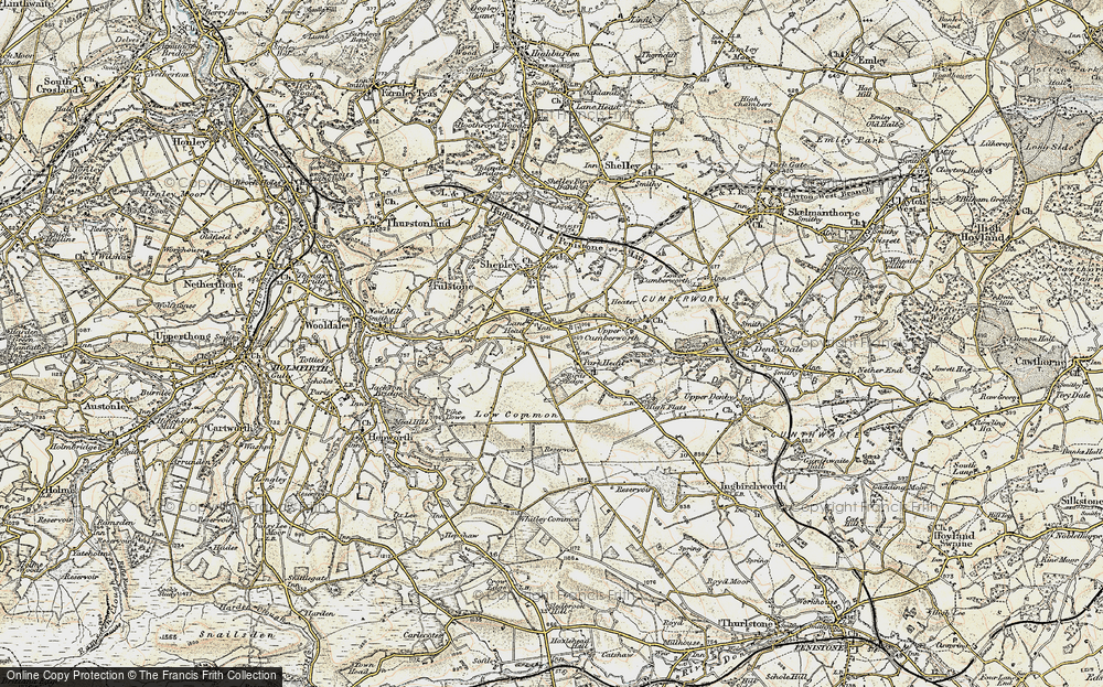 Old Map of Lane Head, 1903 in 1903