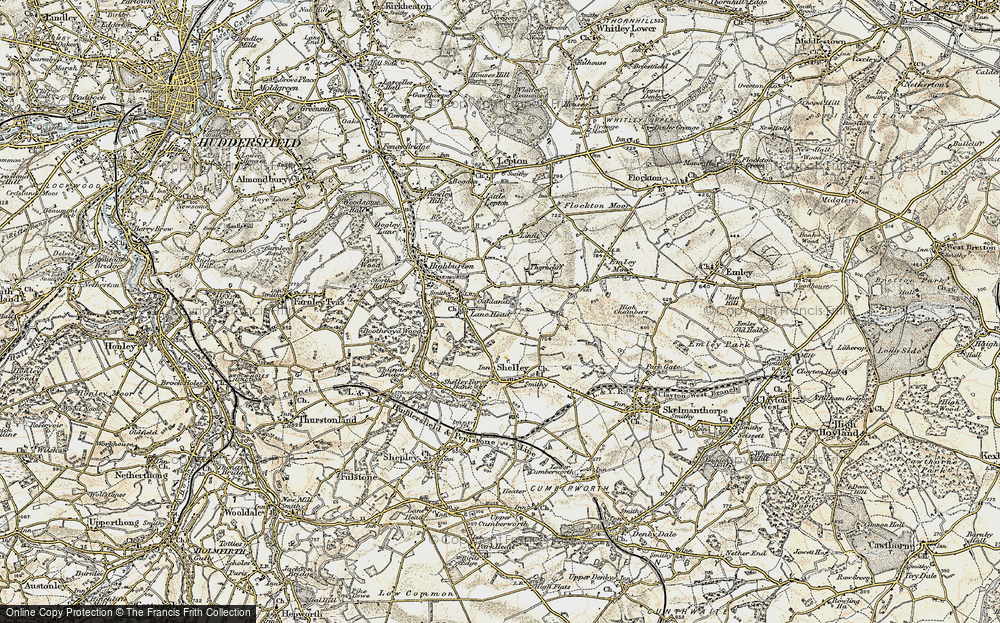 Old Map of Lane Head, 1903 in 1903