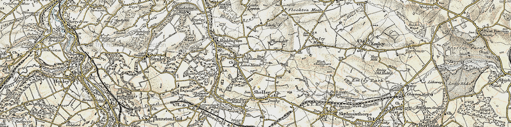 Old map of Linfit in 1903
