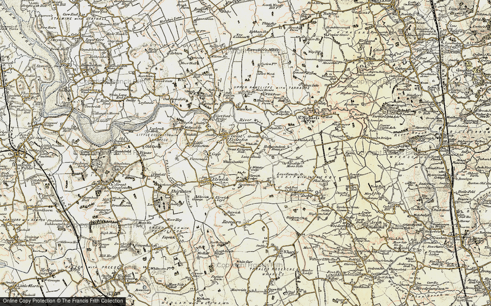 Old Map of Lane Heads, 1903-1904 in 1903-1904