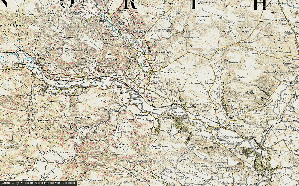 Old Map of Lanehead, 1901-1904 in 1901-1904