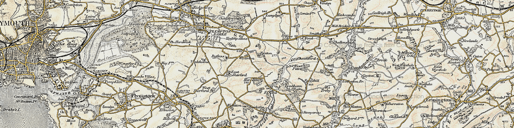 Old map of Langage in 1899-1900