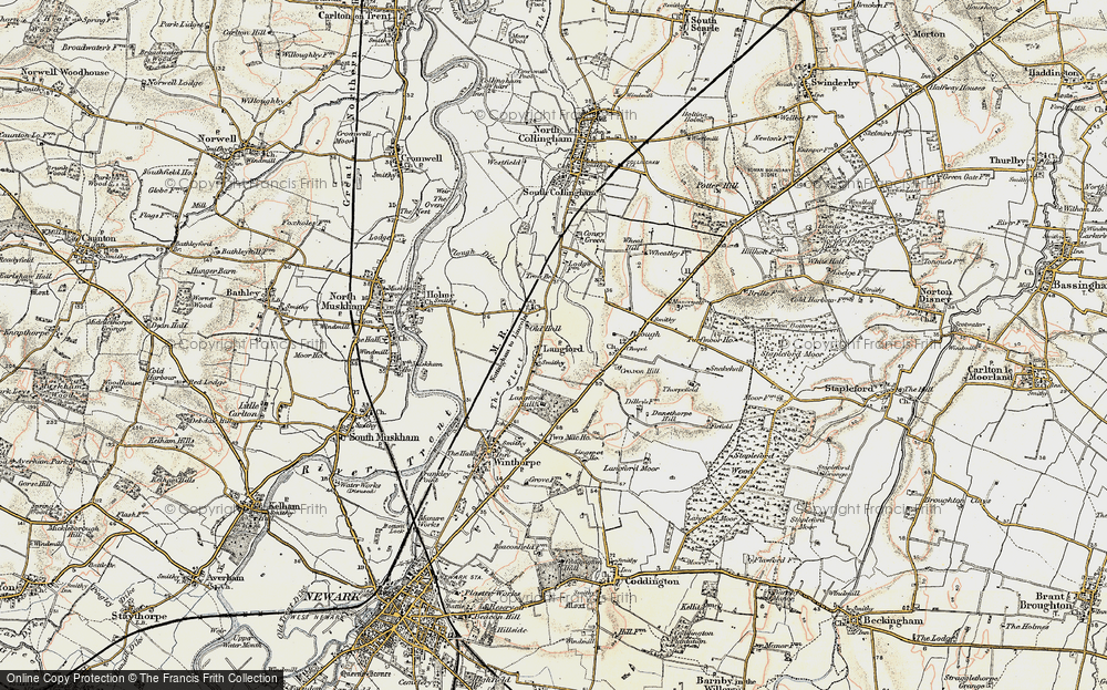 Old Map of Langford, 1902-1903 in 1902-1903