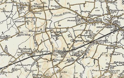 Old map of Langham in 1897-1909