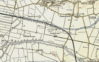 Old map of Langholme in 1903