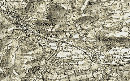 Old map of Langlee in 1901-1904