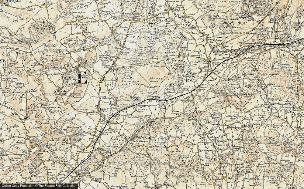 Old Map of Langley, 1897-1900 in 1897-1900