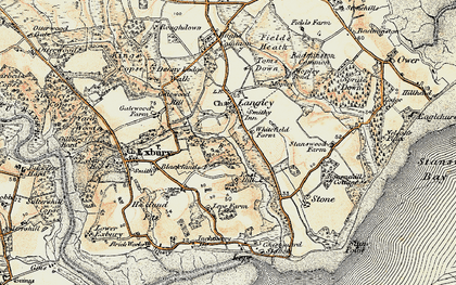 Old map of Langley in 1897-1909