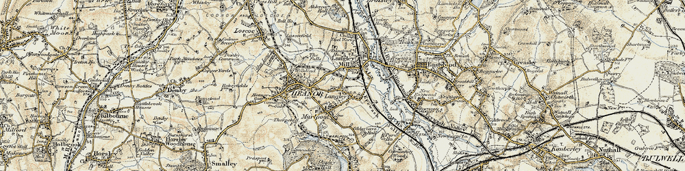 Old map of Langley in 1902