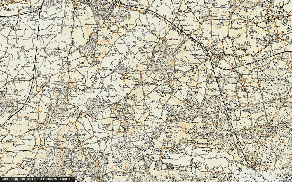 Old Map of Langley Common, 1897-1909 in 1897-1909