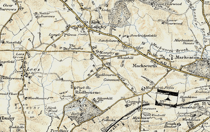 Old map of Langley Common in 1902
