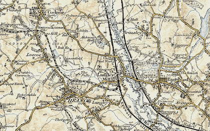 Old map of Langley Mill in 1902