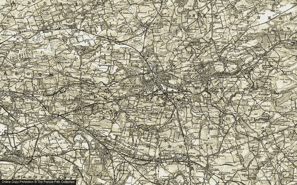 Old Map of Langloan, 1904-1905 in 1904-1905