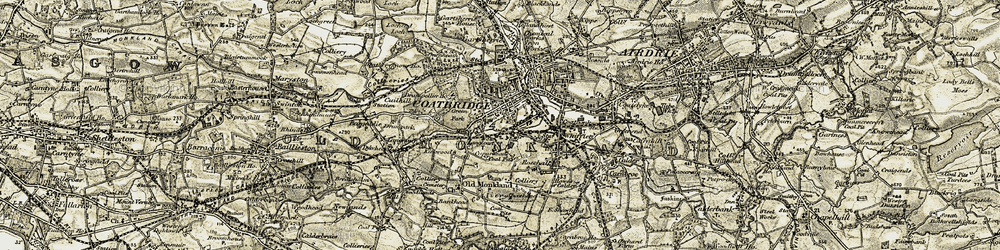 Old map of Langloan in 1904-1905