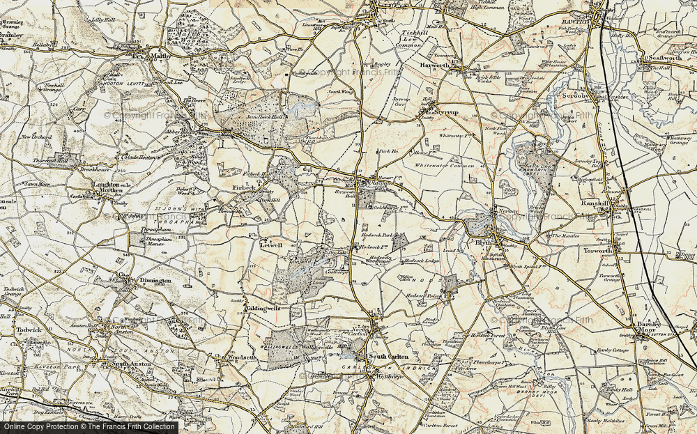 Old Map of Langold, 1903 in 1903