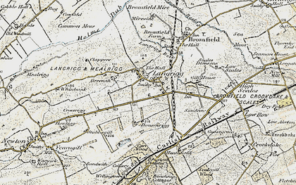 Old map of Langrigg in 1901-1904