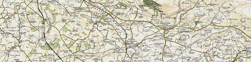 Old map of Langrigg in 1903-1904