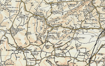 Old map of Langrish in 1897-1900
