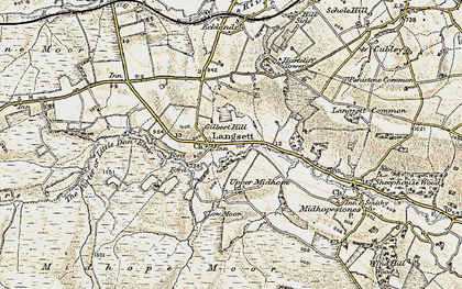 Old map of Langsett in 1903