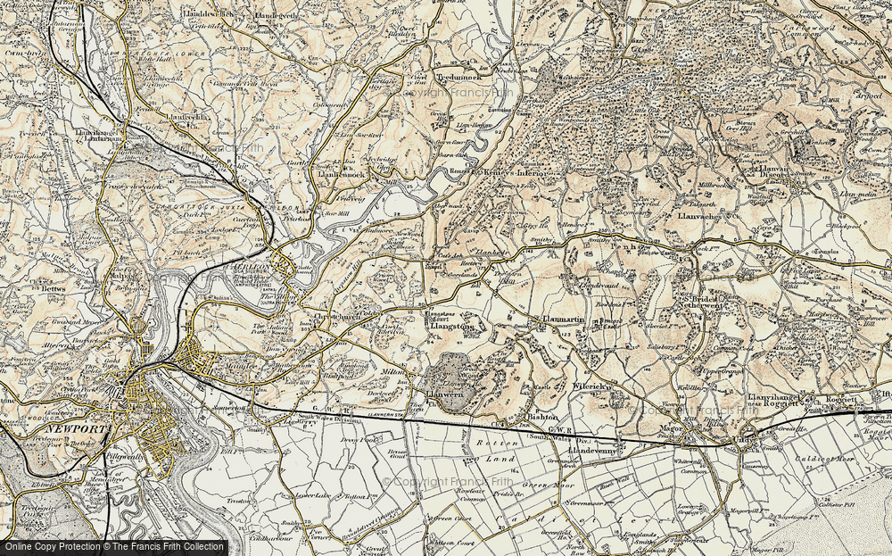 Old Map of Langstone, 1899-1900 in 1899-1900