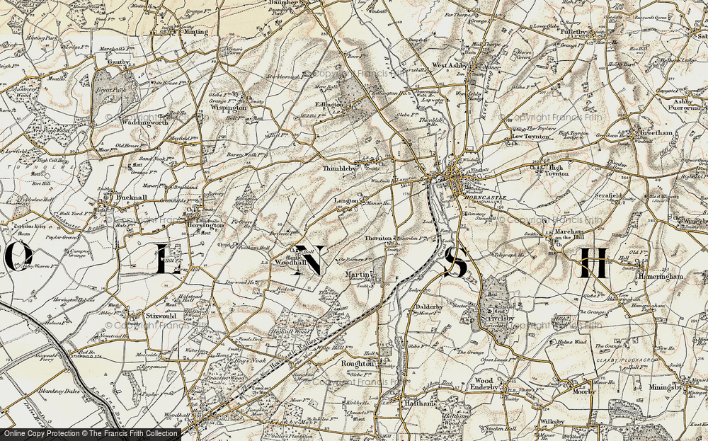 Old Map of Langton, 1902-1903 in 1902-1903