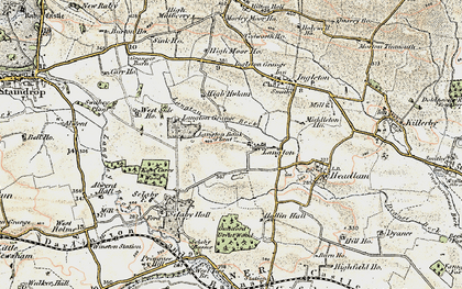 Old map of Langton in 1903-1904