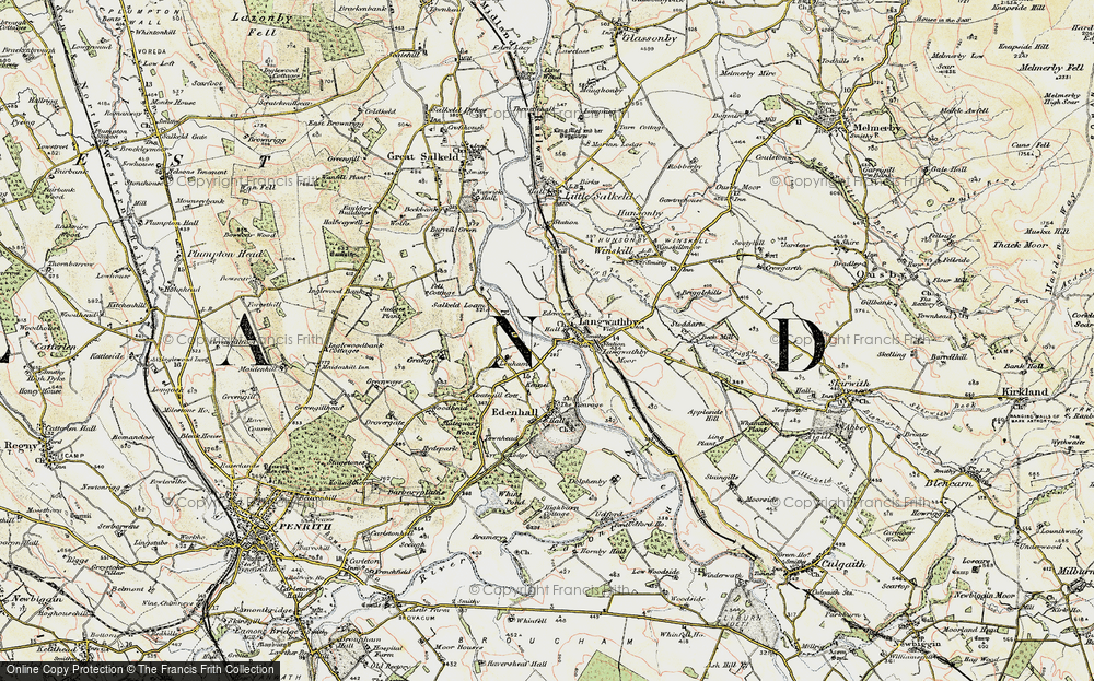 Old Map of Langwathby, 1901-1904 in 1901-1904