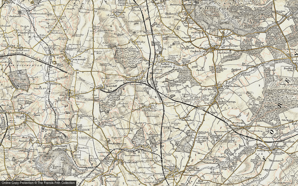 Old Map of Langwith Junction, 1902-1903 in 1902-1903