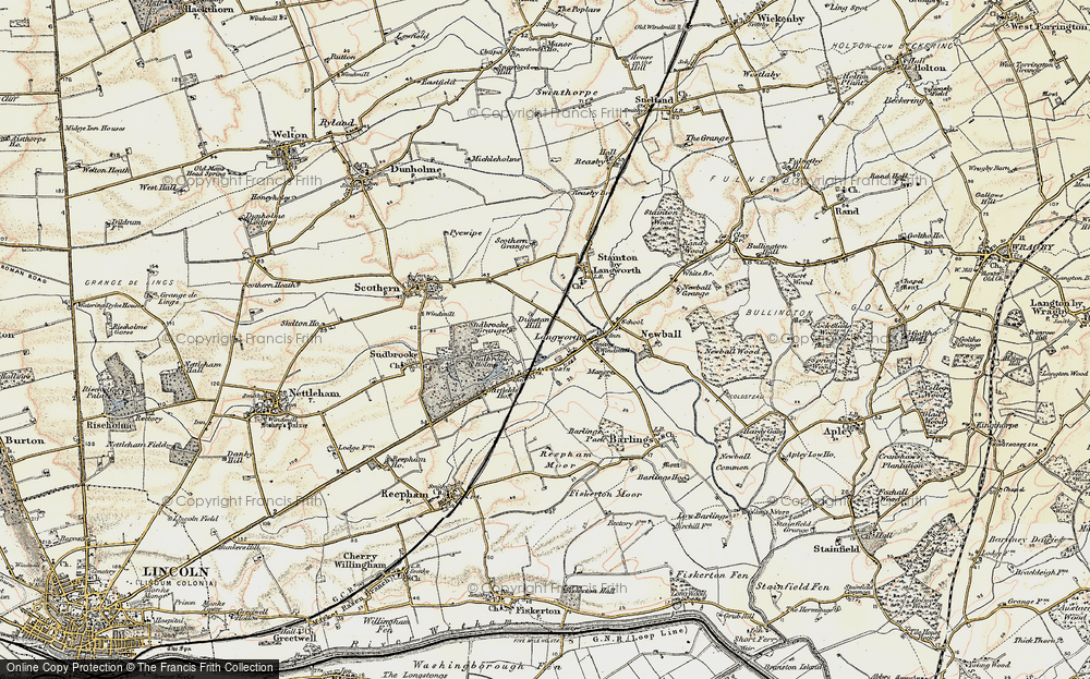 Old Map of Langworth, 1902-1903 in 1902-1903