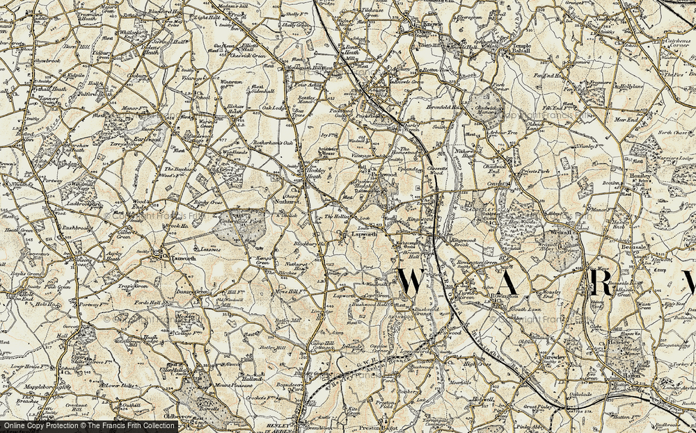 Old Map of Lapworth, 1901-1902 in 1901-1902