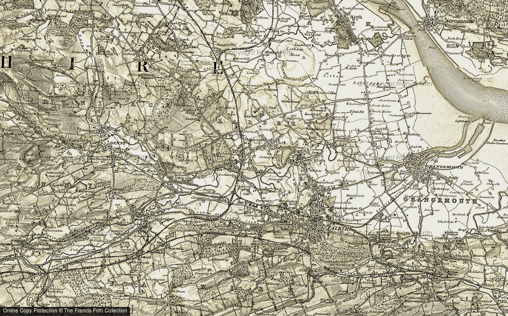Old Map of Larbert, 1904-1907 in 1904-1907