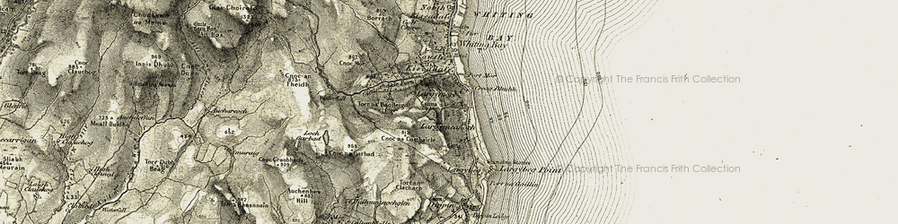 Old map of Largymore in 1905-1906