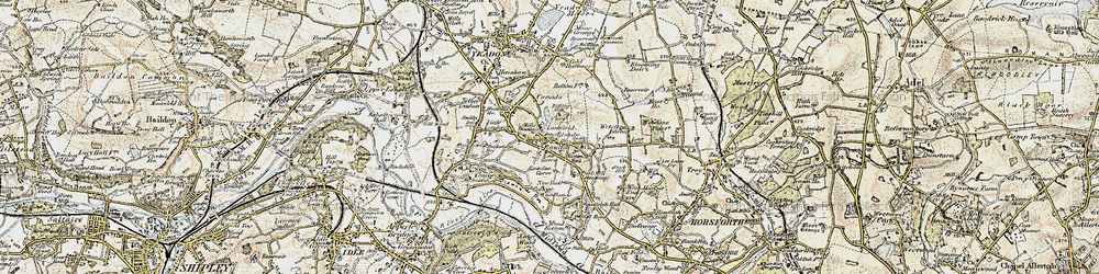 Old map of Larkfield in 1903-1904