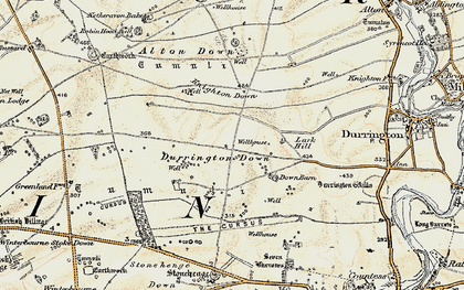 Larkhill SW old map Wiltshire 1926 54SW repro Stonehenge 