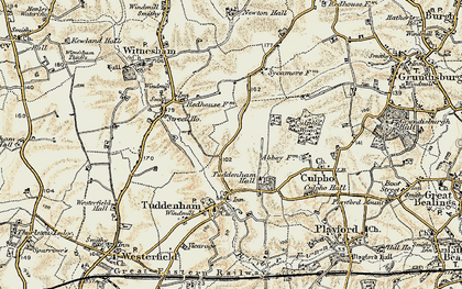 Old map of Larks' Hill in 1898-1901